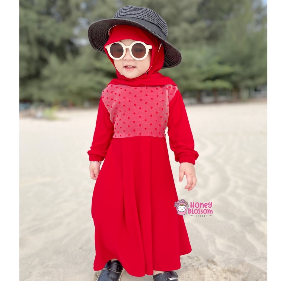 HONEYBLOSSOm gamis bayi lucu / gamis bayi perempuan alesha / gamis bayi perempuan 0 6 bulan