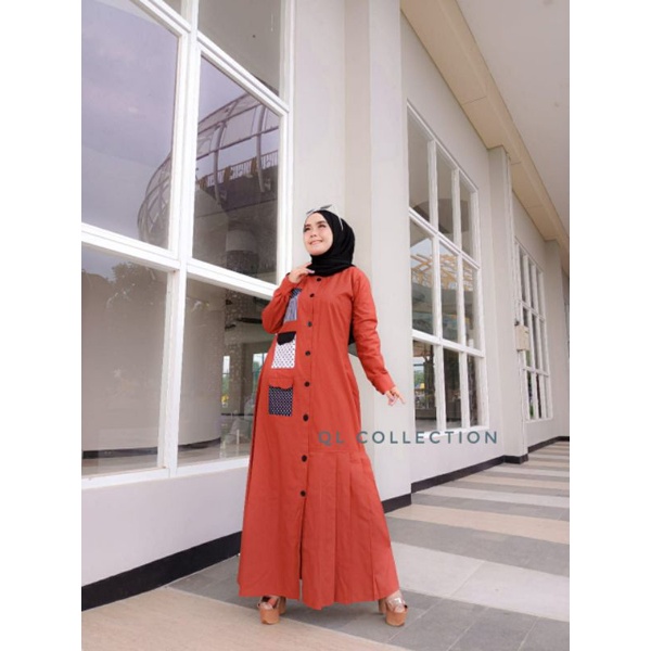 gamis QL saku / gamis replica dannis / gamis rempel / gamis oxford