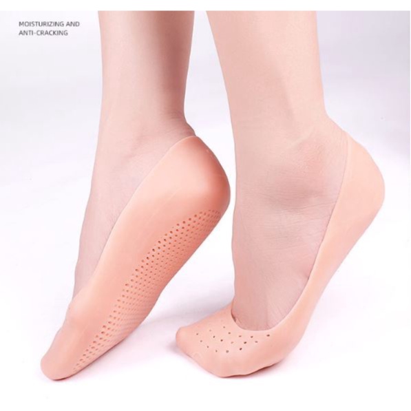 Kaos kaki Soft silicone Gel Silikon anti lecet Anti Crack Moisturizing Breathable