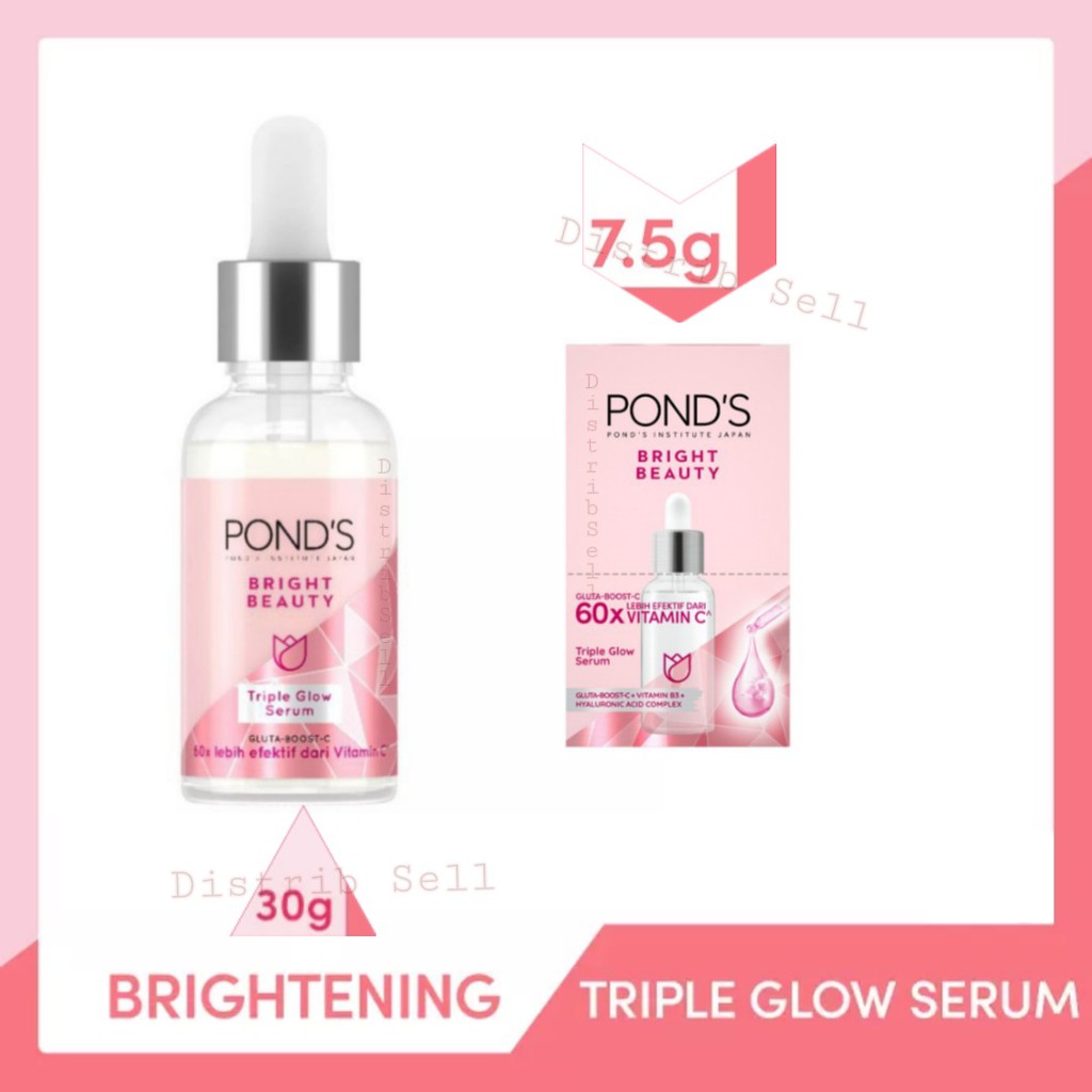 POND’S Bright Beauty Triple Glow Serum 7.5G / 30gr | Ponds Power serum glowing | Ponds serum wajah