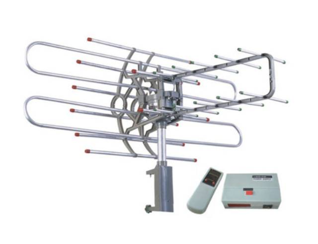 ANTENA REMOTE DIGITAL TV DENGAN BOOSTER PF 850 FREE KABEL ANTENA 10 METER