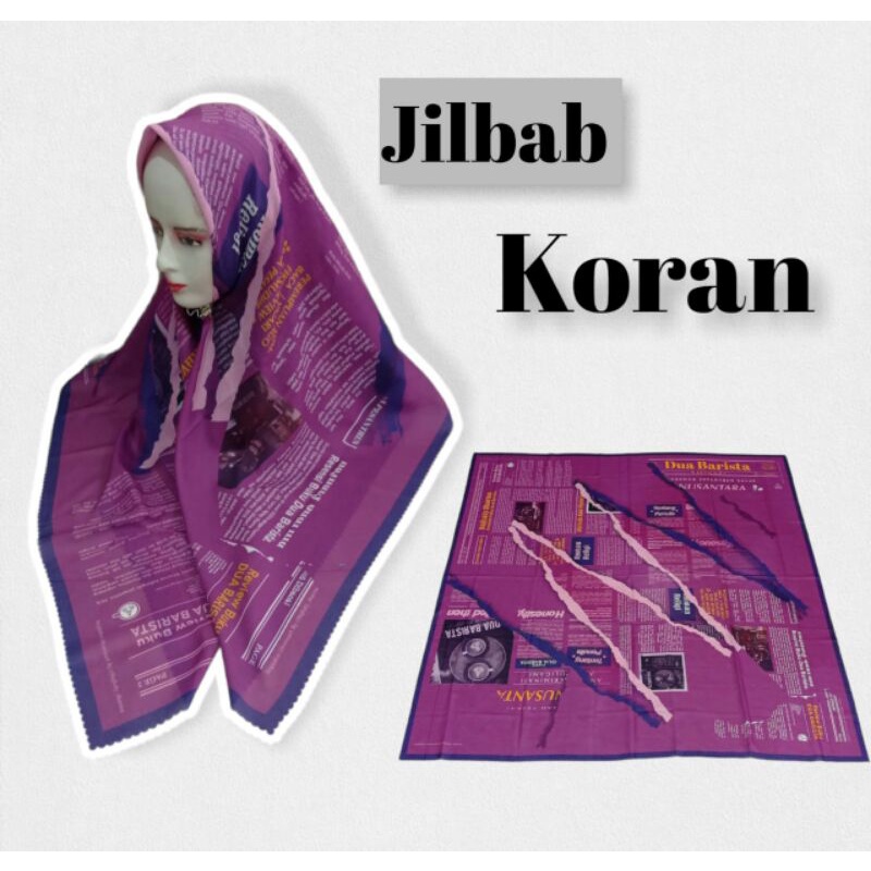 jilbab dua barista sobek