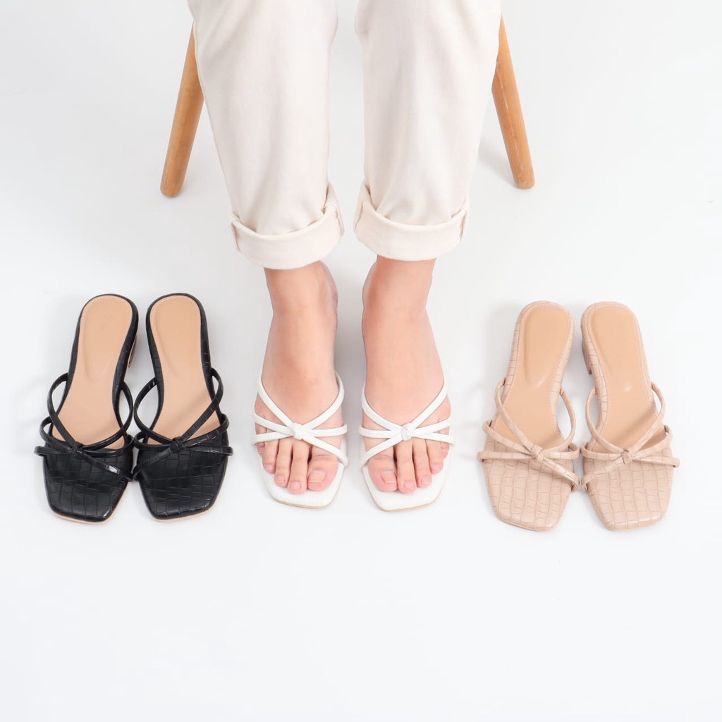 MONTELLA Luna Sandal Heels Wanita Hak 3 Cm