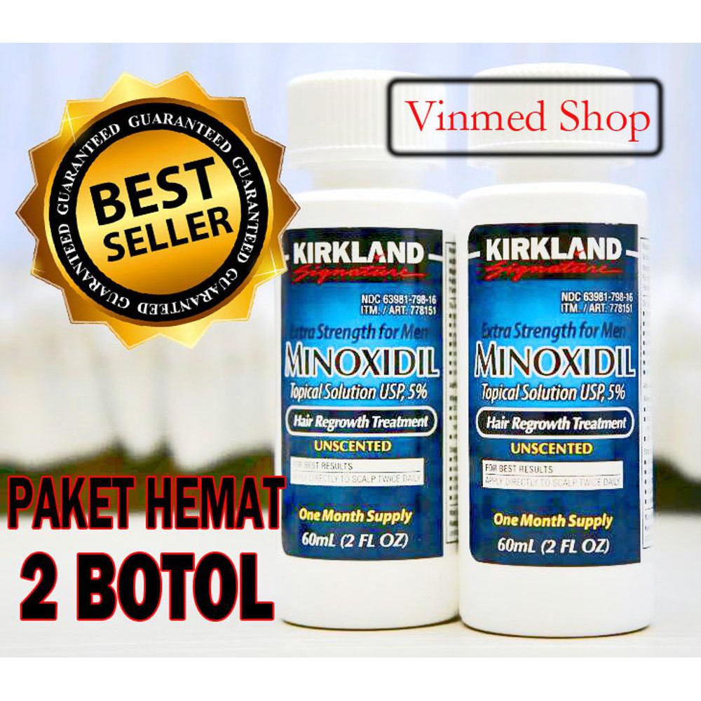 Promo Lebaran (Paket 2)Kirkland Minoxidil 5% asli USA Diskon