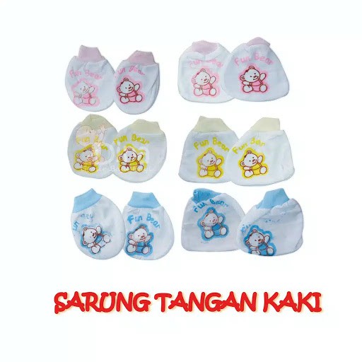 Sarung Tangan Sarung Kaki  Bayi 1 Set/Sarung Tangan Bayi/Kaos Kaki Bayi Set/Set Kaos Kaki Bayi