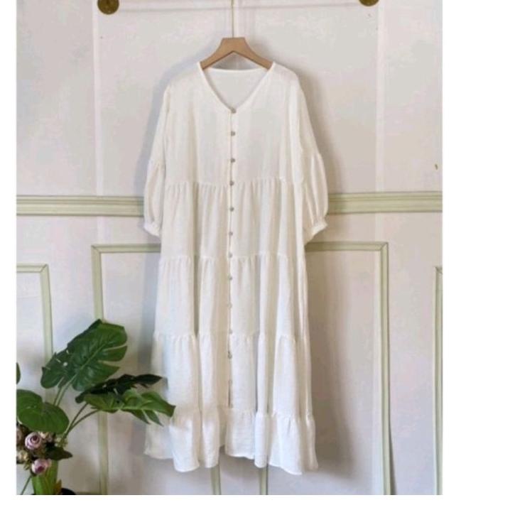 (ATC) MIDI DRESS MUTIARA CRINCLE / MIDI DRESS CRINCLE AIRFLOW / MIDI DRESS JAMUR / MIDI DRESS CRINCL