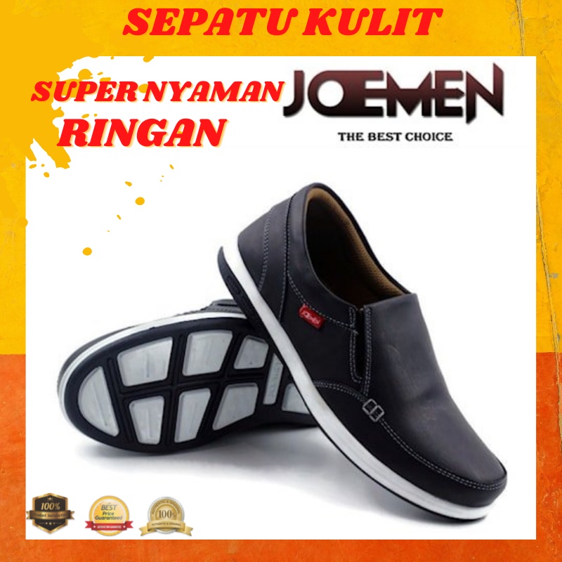 Sepatu Pria J 21 IMPORT Casual Kulit Kerja Kantor Santai Pesta Fashion Pria