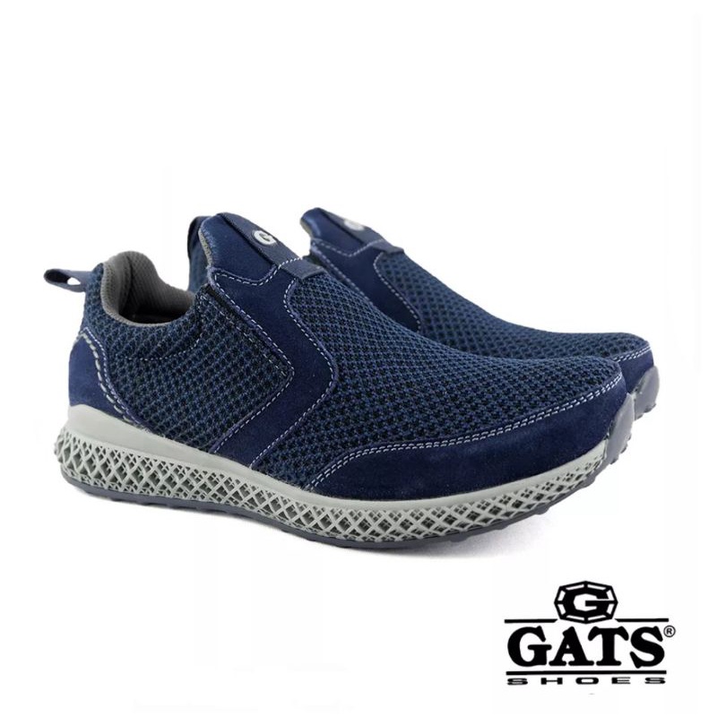 Sepatu Casual Gats RN 1002 Original Biru Dan Hitam