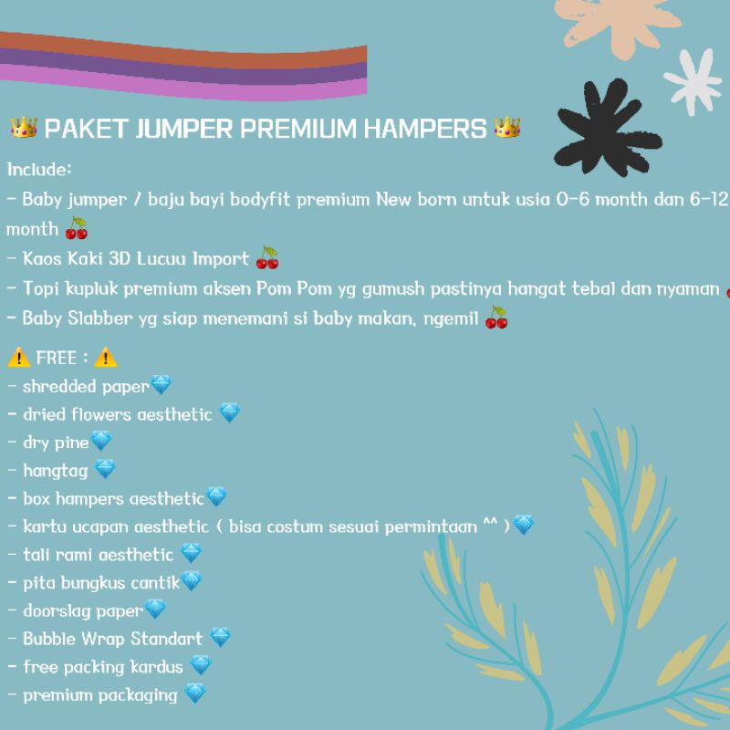 KADO BAYI | HAMPERS BAYI | JUMPER BAYI | JUMPSUIT BAYI | DRESS BAYI PEREMPUAN | BAJU BAYI LAKI LAKI | HAMPERS BAYI NEWBORN | HAMPERS BABY BOY | HAMPERS BABY GIRL | SETELAN ANAK LAKI LAKI | SETELAN ANAK PEREMPUAN | BABY GIFT | PARCEL NEWBORN | KADO LAHIRAN-3