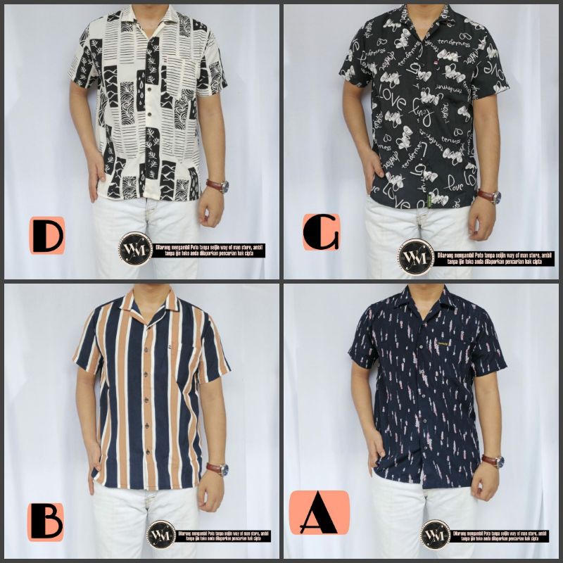 Kemeja surfing Pria Kemeja Floral Kemeja Hawaii C