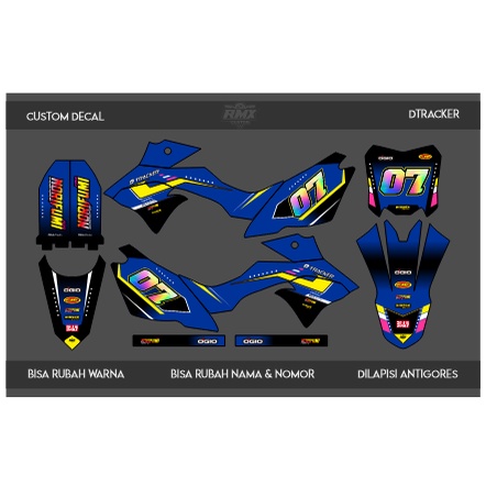 DECAL DTRACKER FULLBODY (004) DEKAL STIKER DTRACKER 150 SE/NEW 2016 2017 2018 2019 2020 2021 2022 HI