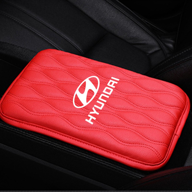 Car Armrest Pad Universal Leather Auto Center Console Box Cover Mat Automobiles Waterproof Armrest Protector Cushion For Hyundai I10 Getz Grand Starex Accent Elantra Atos Sonata Santa Fe Trajet Tucson I40 Ioniq Atoz Veloster