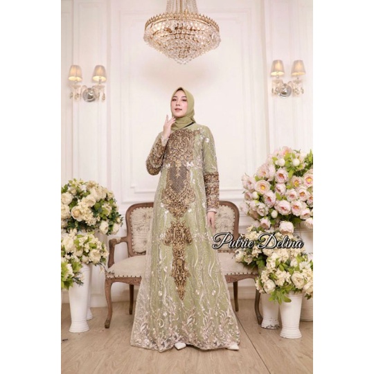 Gamis Delina Cataleya Original Pelangi Jaya Butik