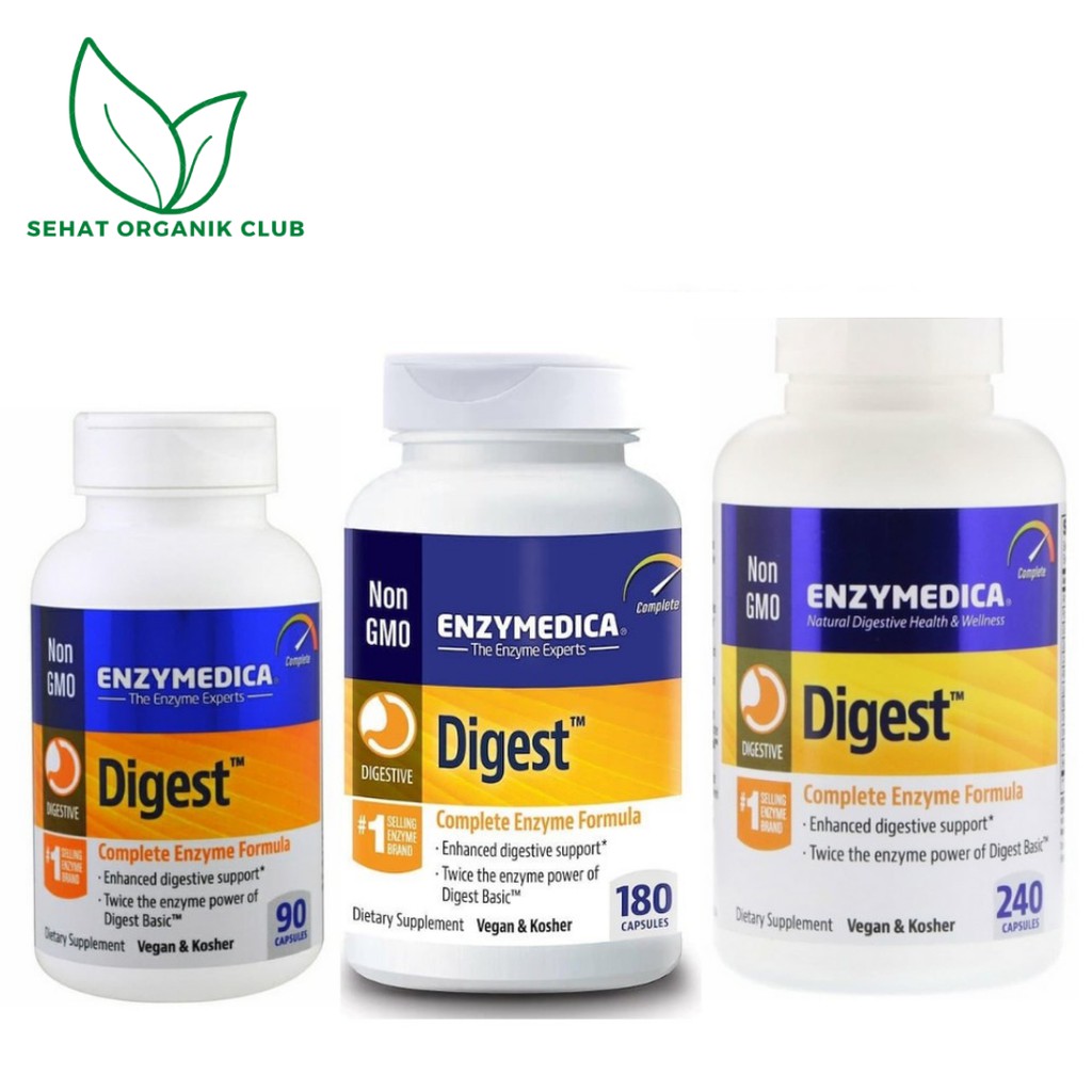 Jual Enzymedica Digest Complete Enzyme Formula 240 Caps ; Digest ...