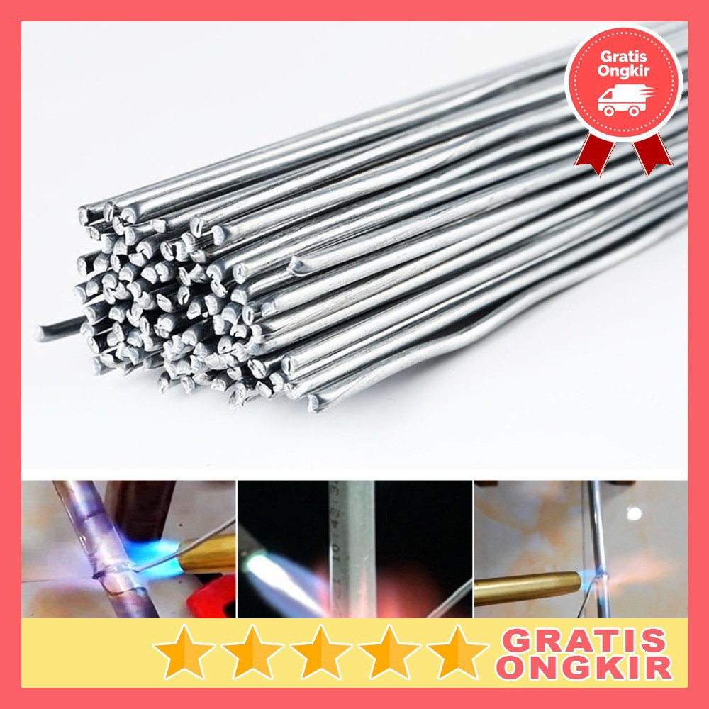 GS8 2.4mm 20 Pcs Kawat Las Aluminium Electrode Suhu Rendah Welding Wire 50cm / 33cm 2.4mm 2.0mm Welding Wire