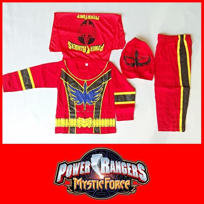 Baju Kostum Anak Power Rangers Mystic Force Setelan Karakter Superhero