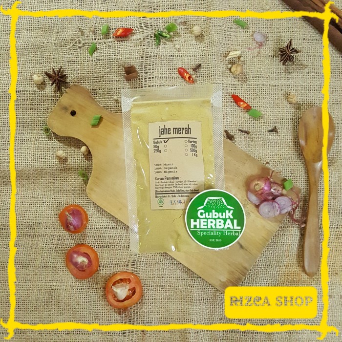 

JAHE MERAH BUBUK 100 GRAM SUPER PEDAS GRADE A - RED GINGER POWDER RIZ