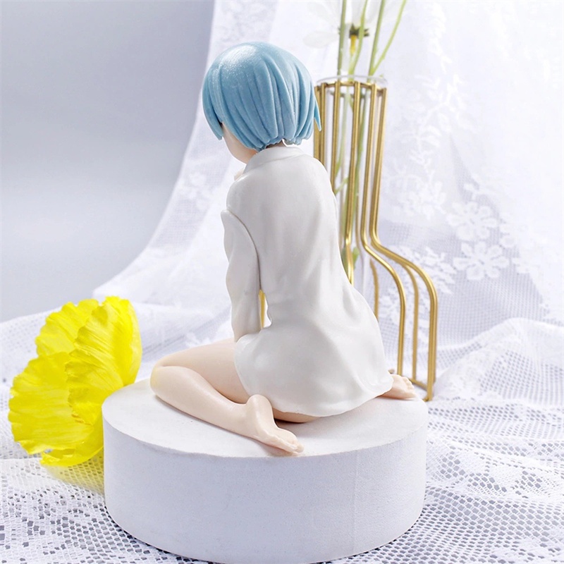 Action Figure Anime Re: Life In A Different World From Zero Rem Ram Piyama Bahan Pvc Ukuran 11cm Untuk Hadiah Natal