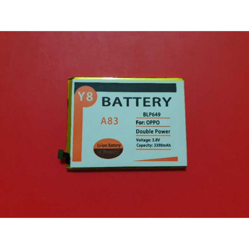 Battery Batre Baterai Oppo A83 Double Power