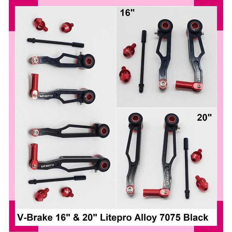 V brake sepeda lipat 20 litepro alloy