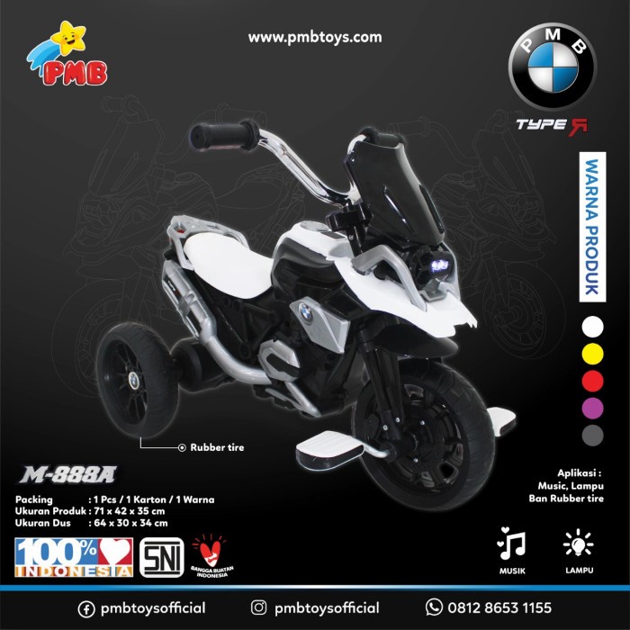 SEPEDA RODA TIGA MODEL MOTOR PMB M888A