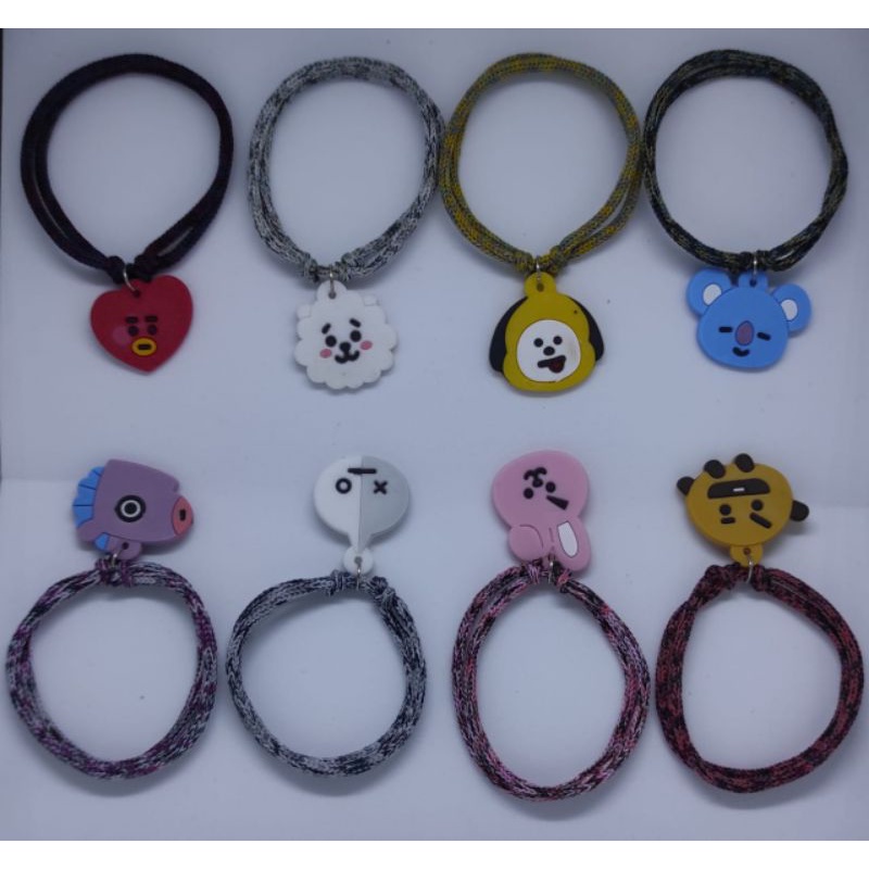 grosir gelang tali flat bts/bt21/gros/144pc