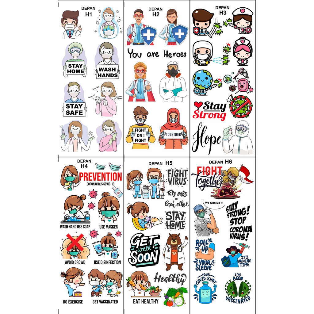 

Edible Stamp Health Theme - Sticker Makanan Tema Kesehatan