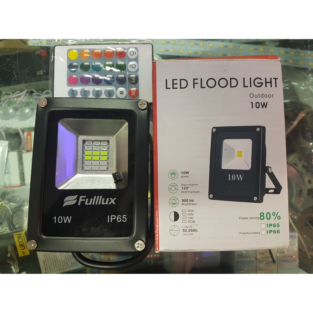 LED Flood / Kap Sorot LED RGB 10 Watt + Remote Control