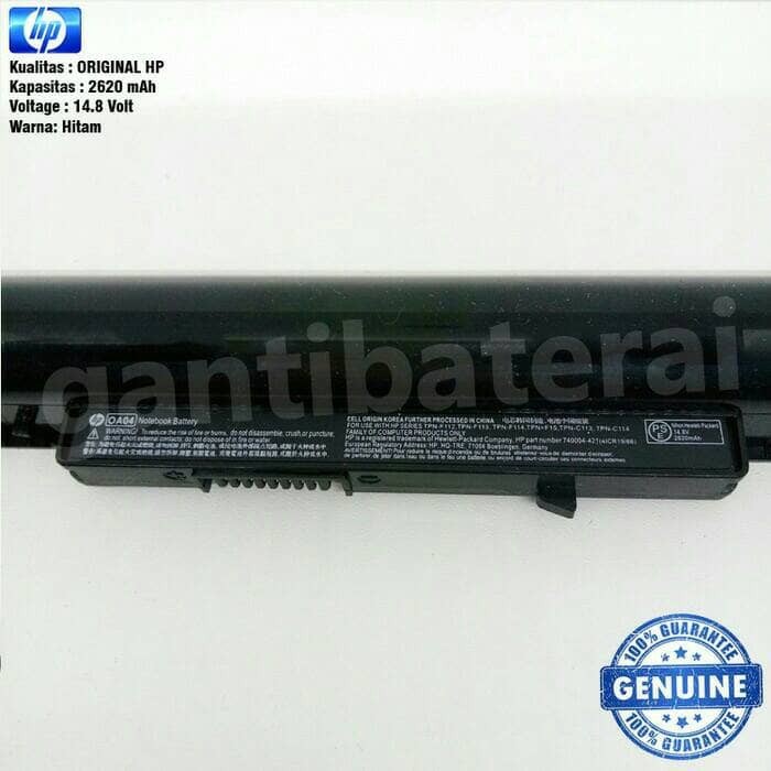 Baterai laptop HP OA04 14-R017TX HSTNN LB5S G2 G3 CQ14 CQ15 14 G102AU Original