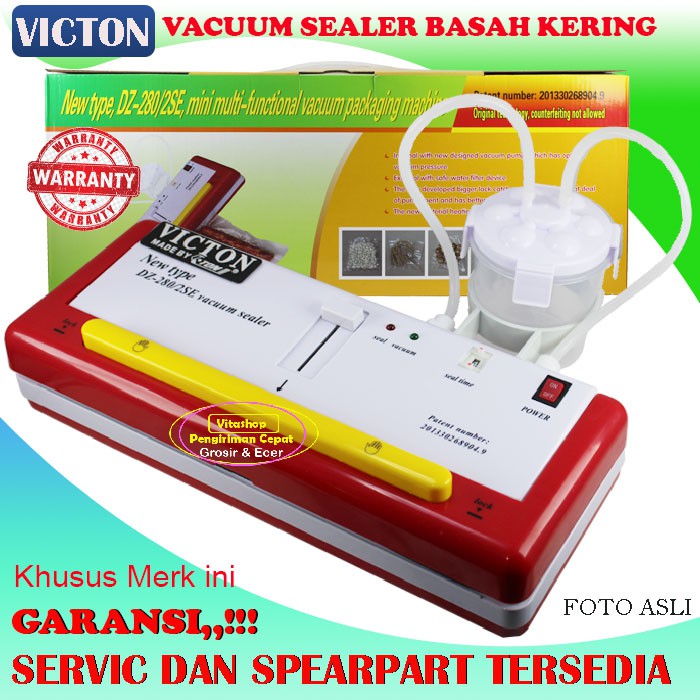 VACUUM SEALER VICTON DZ-280/SE2 / VACUM SEALER ALAT PENGEMAS MAKANAN BASAH KERING