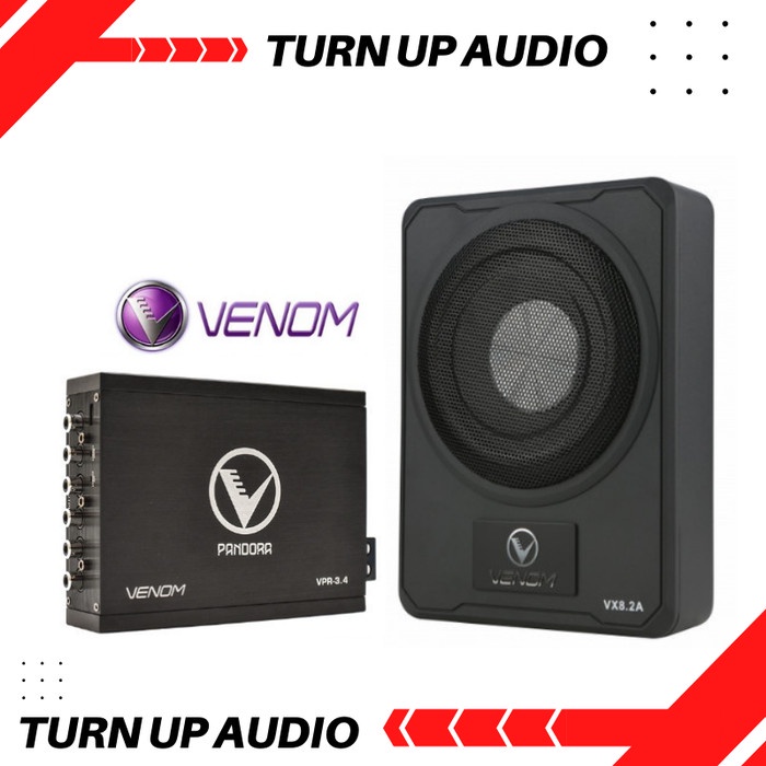 Codes0X-00❤ Paket Audio Mobil Venom Elite V2 Subwoofer+Processor+Kabel Pnp Venom