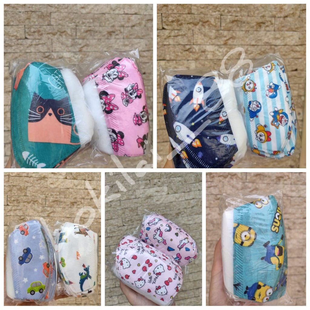 Masker Anak I-Care Duckbill Mix Motif 3Ply ICare Kids Motif Boy & Girl Made By Premium Quality