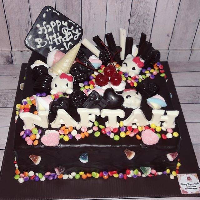 Gambar Kue Ultah Full Coklat Mino Gambar