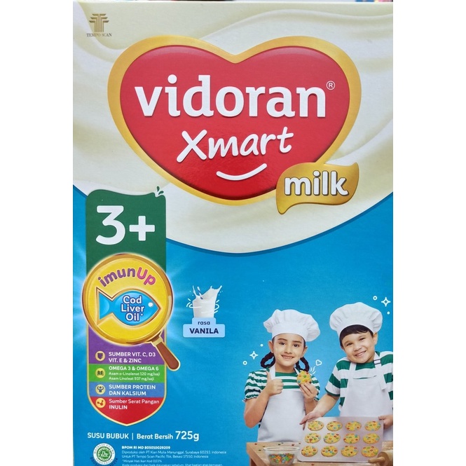 

SUSU VIDORANT 3+ IMUN UP 725 gr MADU, VANILLA