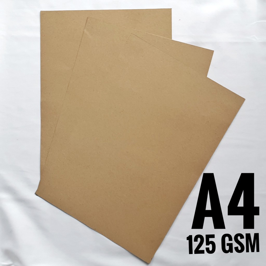 

[100 lembar] 125 gsm Ketas Kraft Samson A4 21 X 29,7