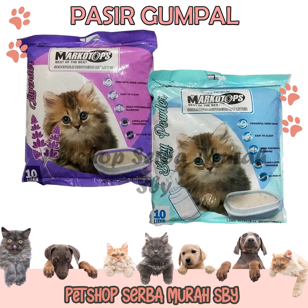 GRABSEND &amp; GOSEND ONLY - PASIR GUMPAL WANGI 10Liter Merk Markotops