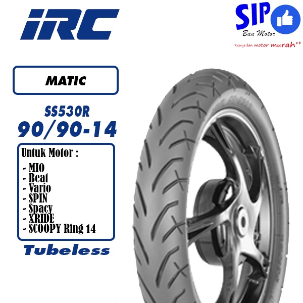 Ban matic tubeless IRC SS530 90 90 14 beat mio vario SS530R