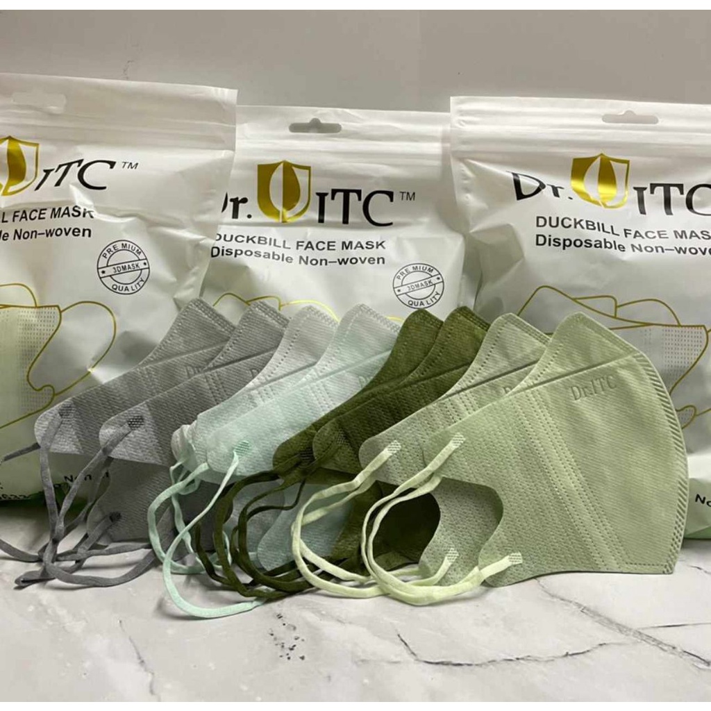 DUCKBILL DR.ITC MIX 10WARNA EMBOS 1PACK ISI 50PCS / MASKER KOREA DUCK BILL MURAH