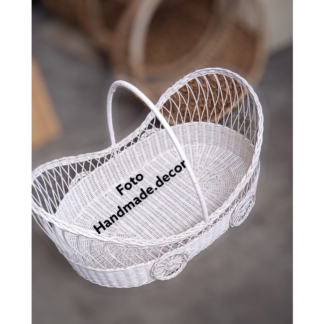 keranjang rotan bayi / keranjang timangan aqiqah / keranjang perlengkapan tasyakuran kelahiran / ker