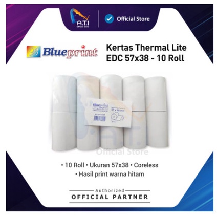 

BLUEPRINT Kertas Thermal 57x38 Printer thermal roll EDC 57 x 38 Lite