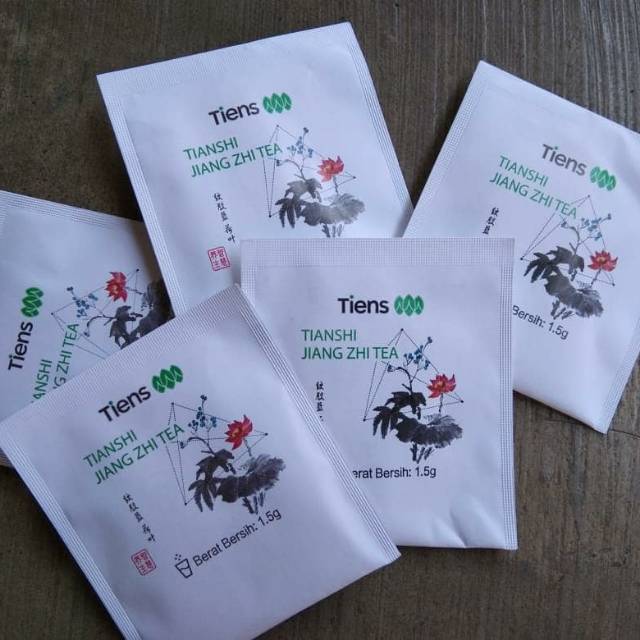 (ECER) Tiens Tianshi Jiang Zhi Tea | Teh Hijau - Herbal / Diet / Asam Urat - Pelangsing Ori
