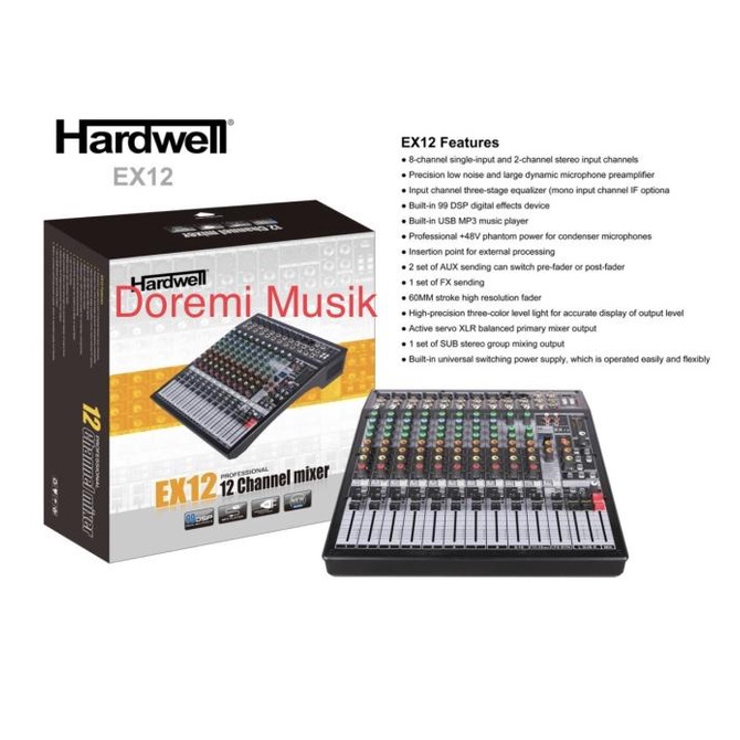 Mixer 12 Channel Hardwell Ex 12 Original