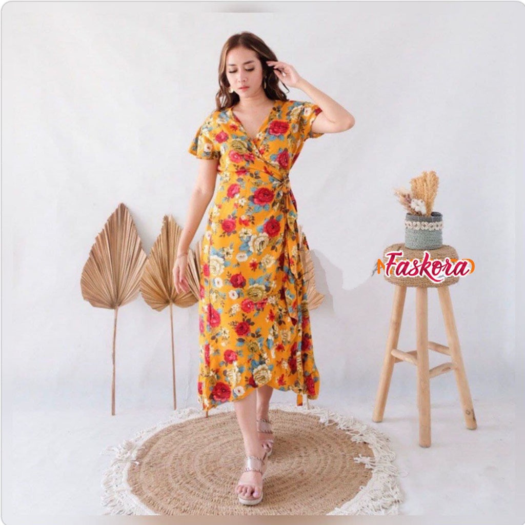 Dress Bali Jumbo - Dress Wanita Casual Dress Kimono Bali Jumbo Camelia