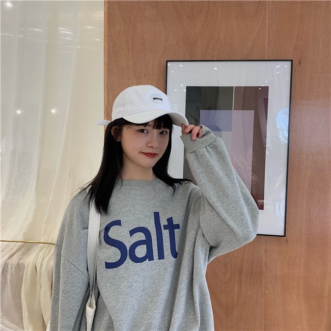 Letter Patch Soft Top Baseball Cap Trendy Korean Version