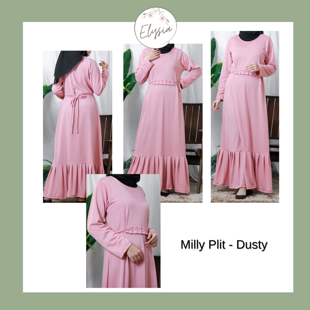 Milly Plit Dress - Gaun/Gamis Muslim Wanita