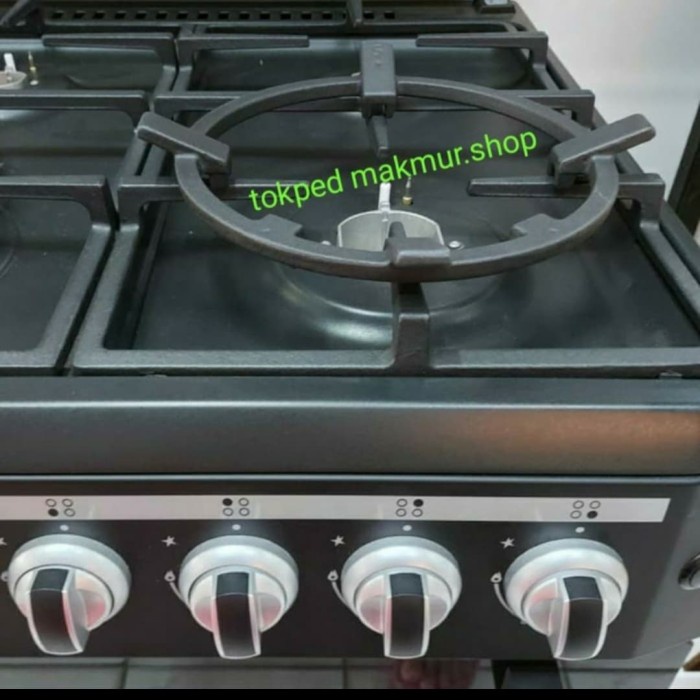 Tatakan Kuali Kompor Tanam Modena , Rinnai Kompor Oven Frestanding - Hitam _Art