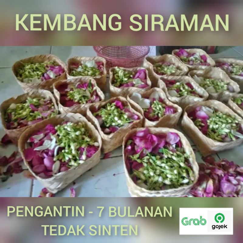 kembang mandi siraman pengantin tujuh bulanan tedak sinten bunga setaman segar dan wangi