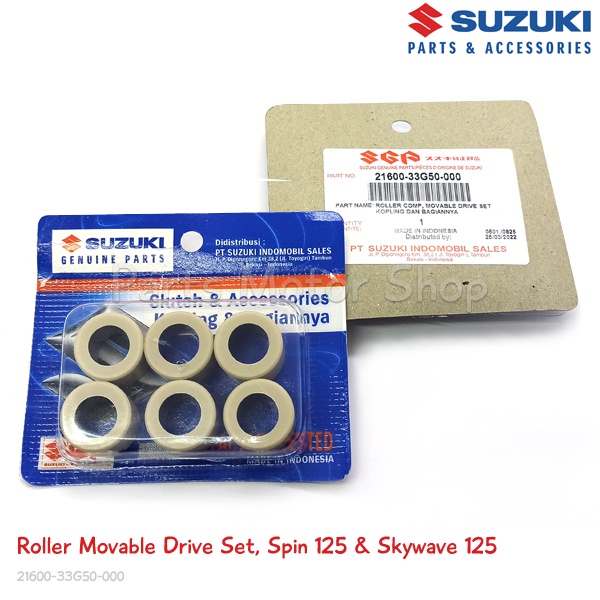 Roller Set Original Suzuki Spin 125 & Skywave 125