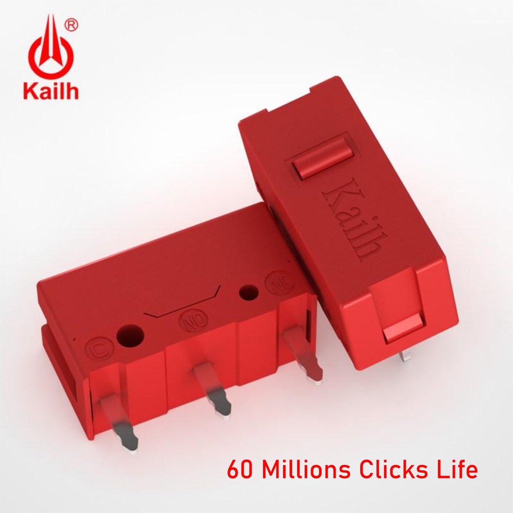 Kailh GM 4.0 Red Micro Switch Mouse - Tombol Klik 3 Pin