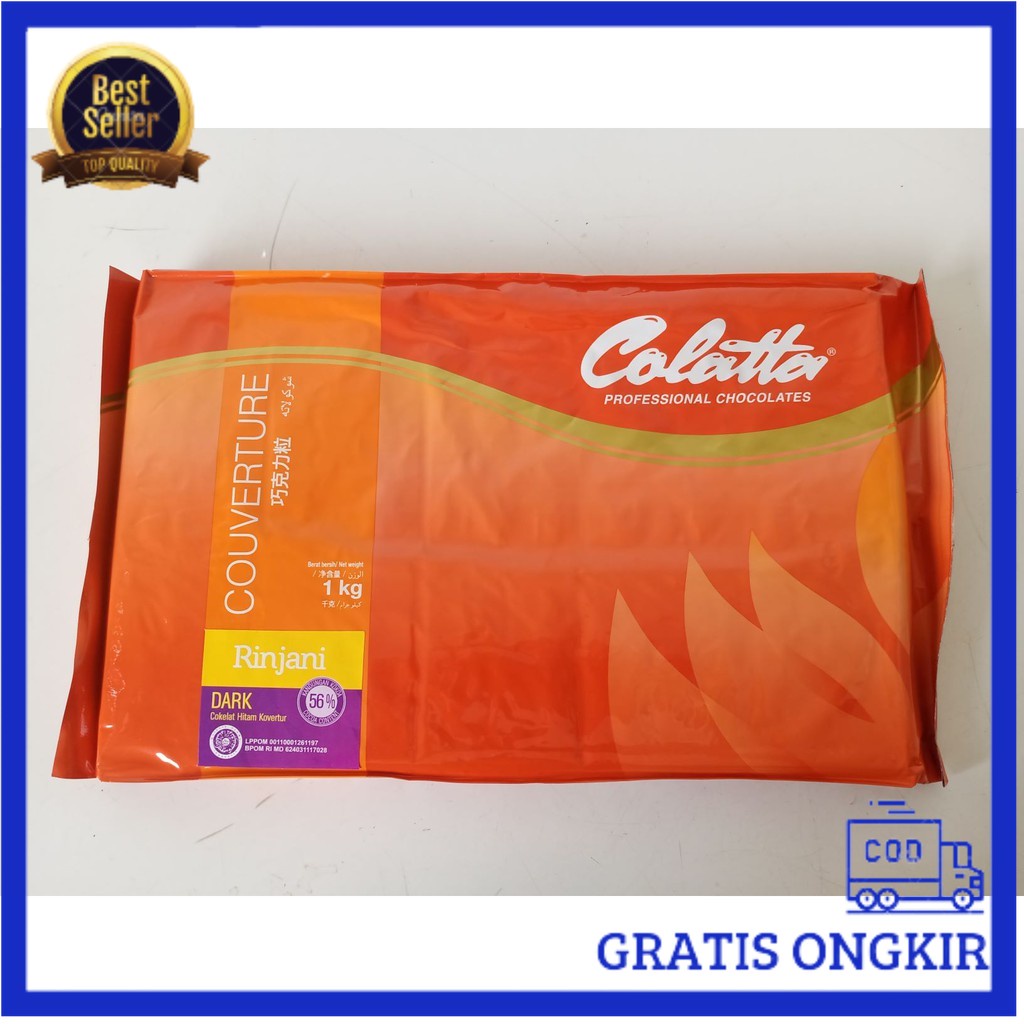 

COLATTA COKLAT DARK COURVERTURE 1KG -Terlengkap-Termurah-Berkualitas